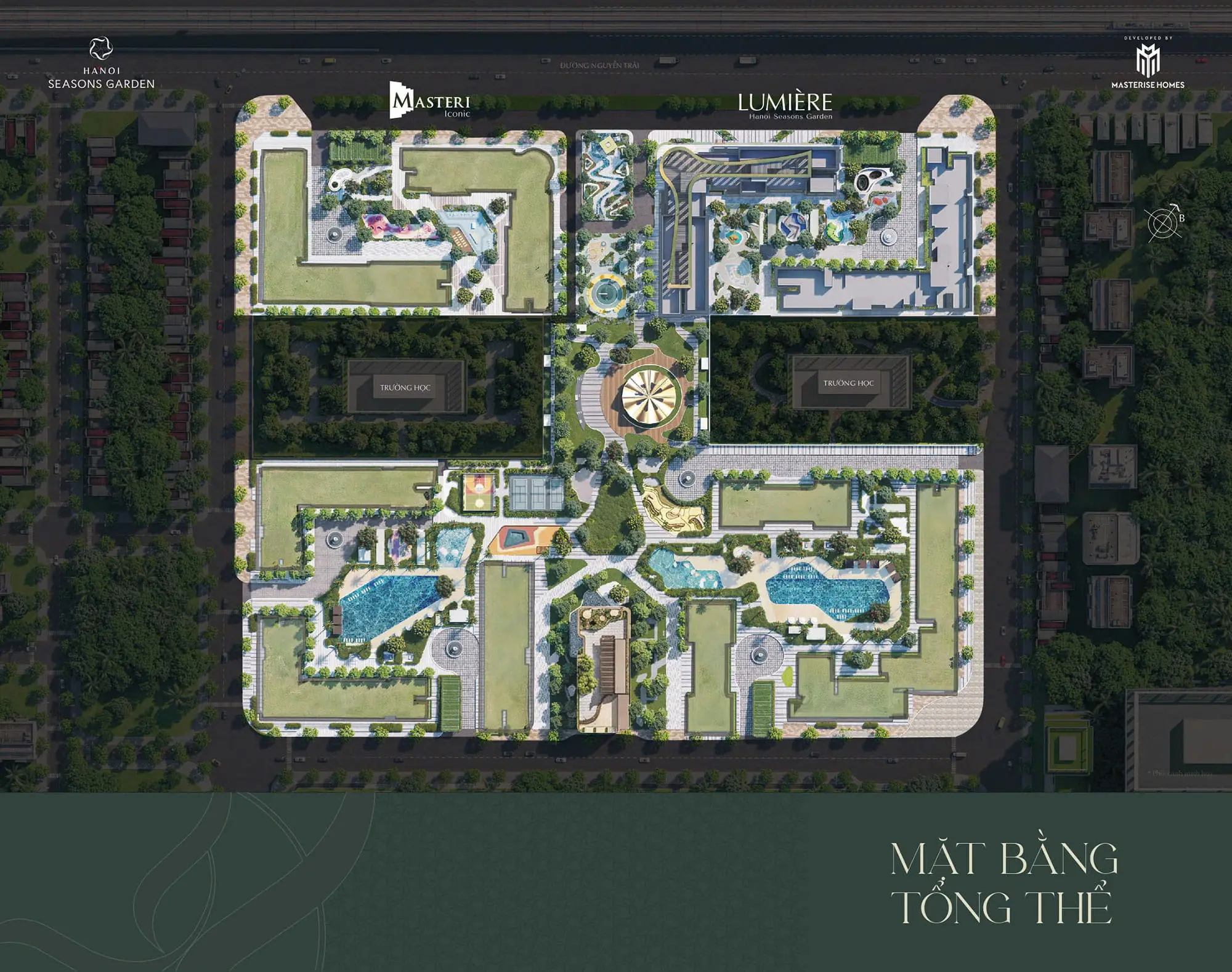 Mặt bằng tổng thể dự án Lumière Hanoi Seasons Garden Mặt bằng tổng thể dự án Lumière Hanoi Seasons Garden