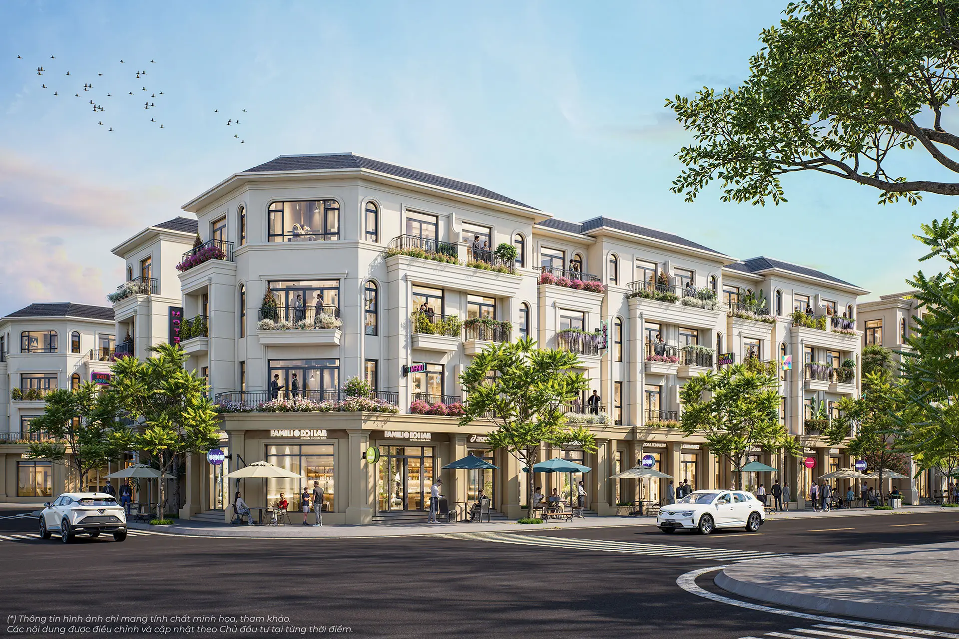 Phối cảnh nhà phố tại Vinhomes Global Gate Hạ long